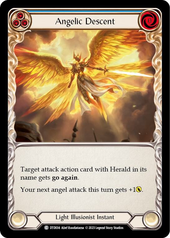 Angelic Descent (Blue) card image