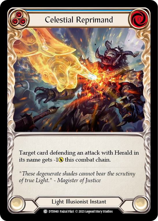 Celestial Reprimand (Blue) card image