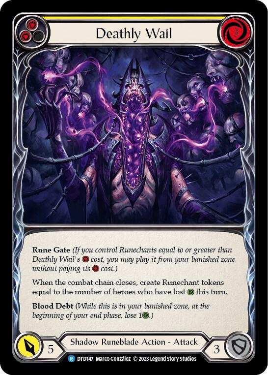 Deathly Wail (Yellow) card image