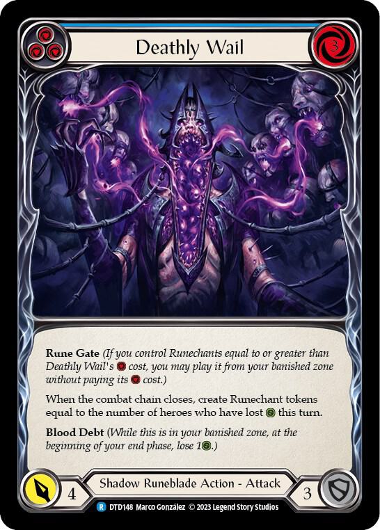 Deathly Wail (Blue) card image