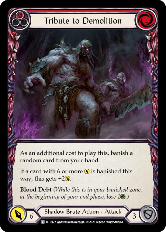 Tribute to Demolition (Red) card image