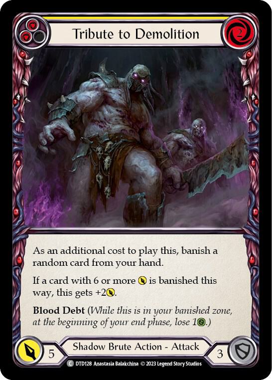 Tribute to Demolition (Yellow) card image