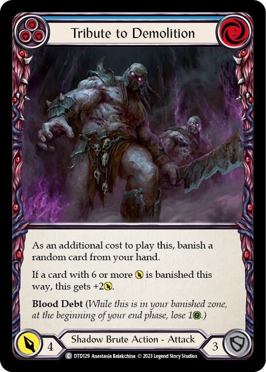 Tribute to Demolition (Blue) card image