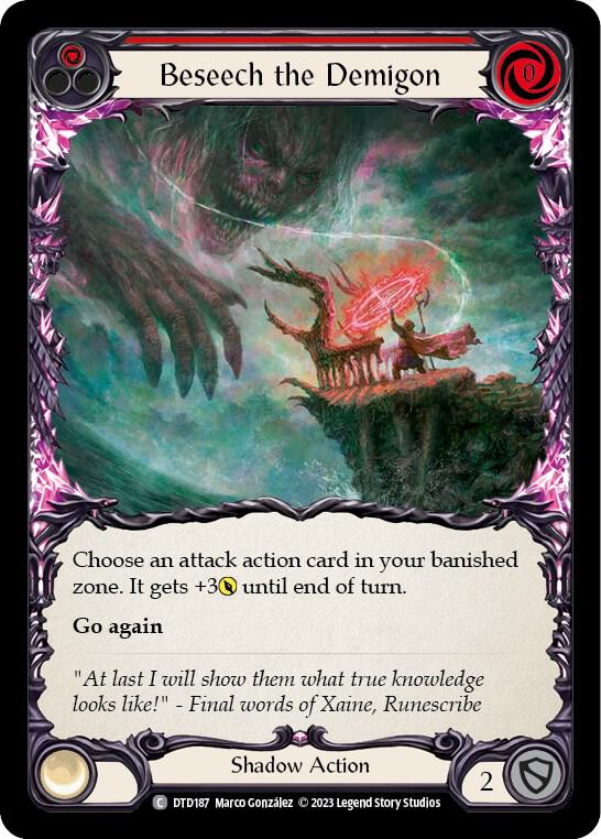 Beseech the Demigon (Red) card image