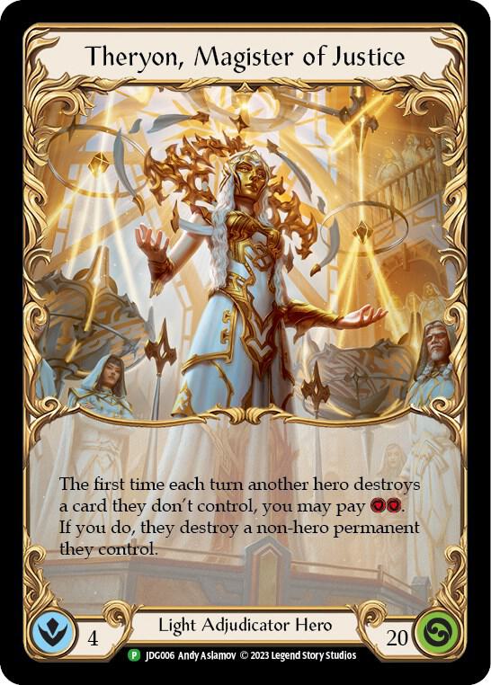 Theryon, Magister of Justice - JDG006 card image
