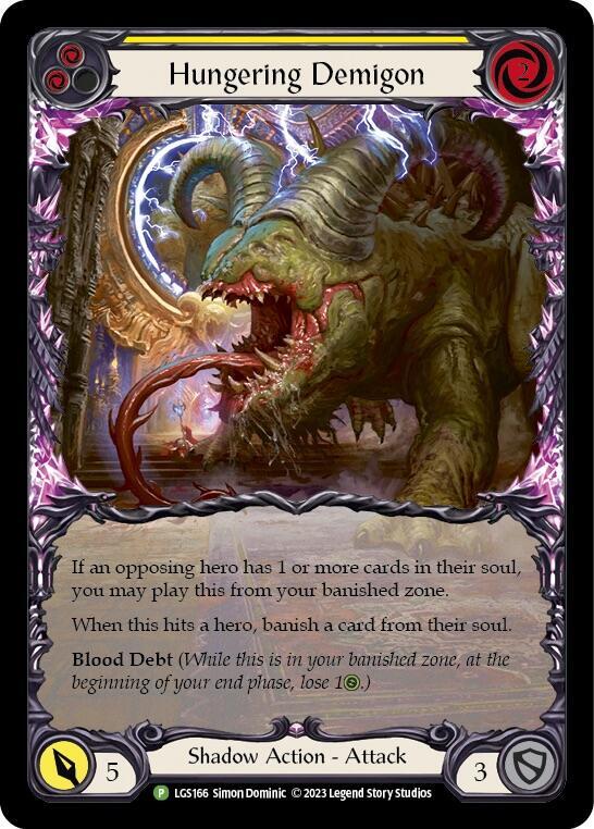 Hungering Demigon (Yellow) - LGS166 card image