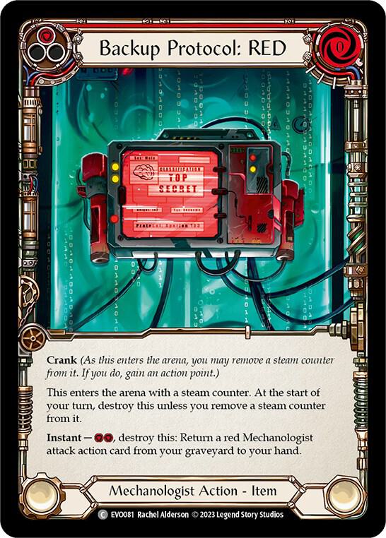 Backup Protocol: RED card image