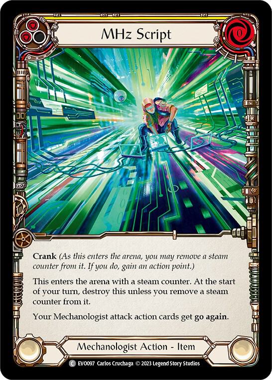 MHz Script card image