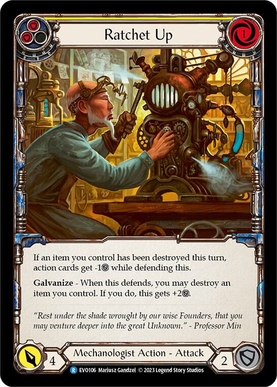 Ratchet Up (Yellow) card image