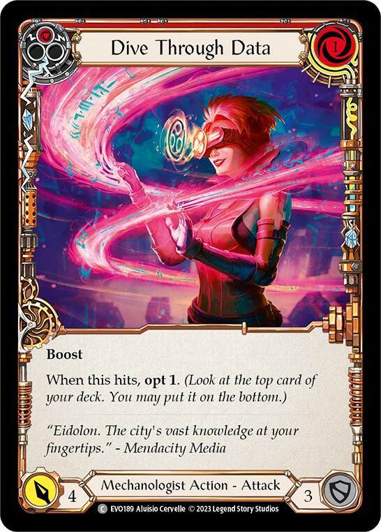 Dive Through Data (Red) card image