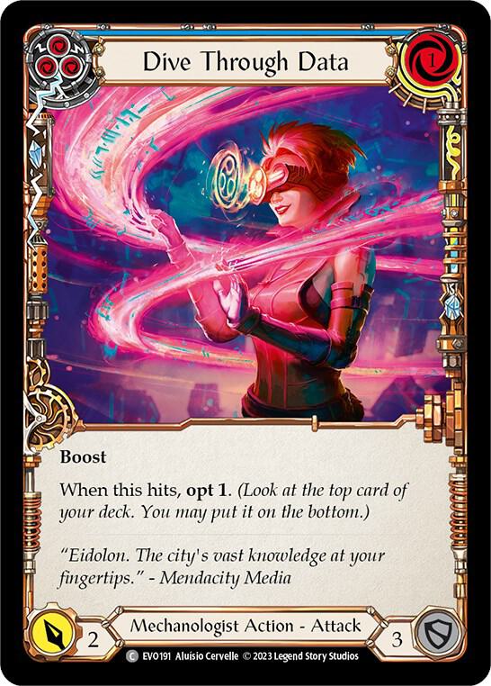 Dive Through Data (Blue) card image