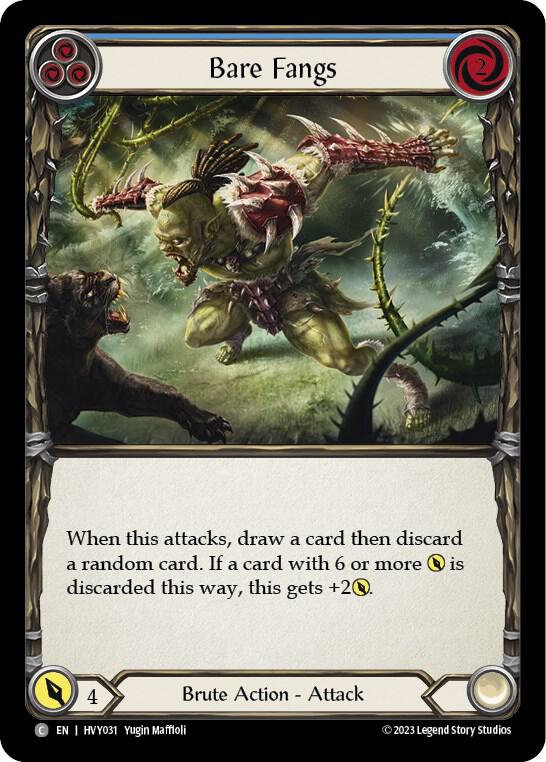 Bare Fangs (Blue) card image