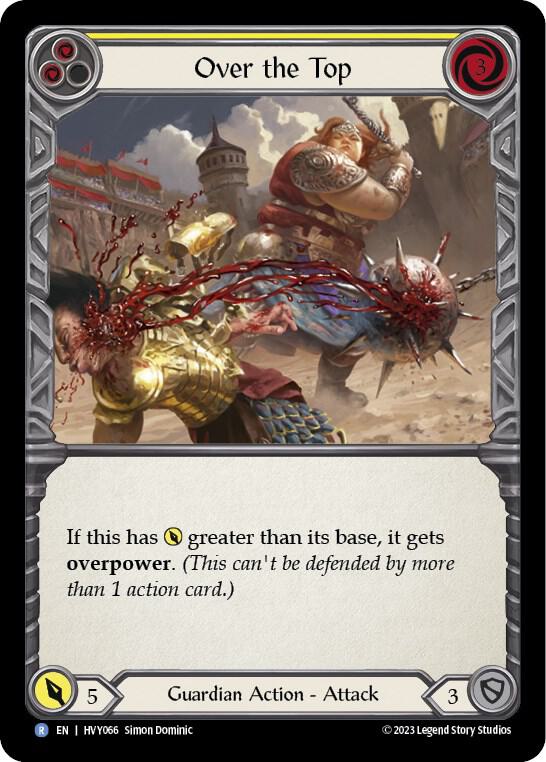 Over the Top (Yellow) card image