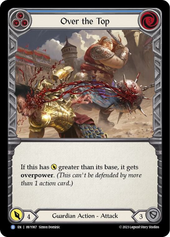 Over the Top (Blue) card image