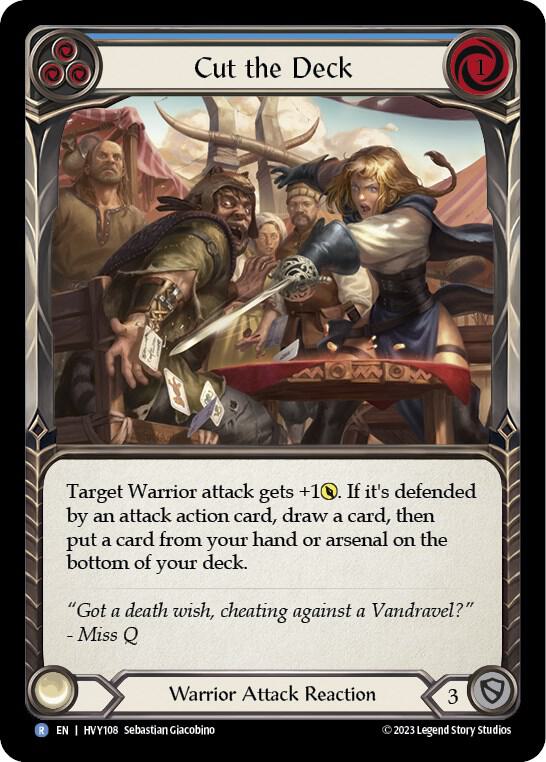 Cut the Deck (Blue) card image