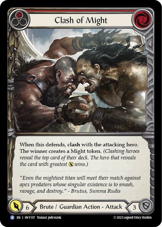 Clash of Might (Red) card image