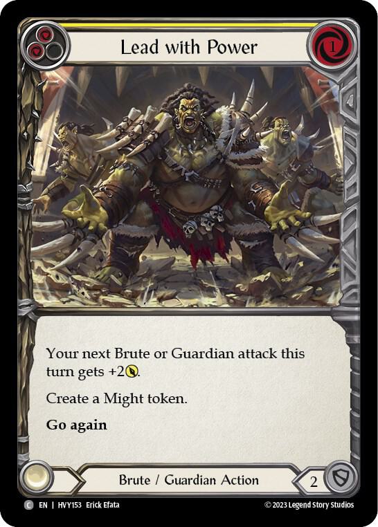 Lead with Power (Yellow) card image