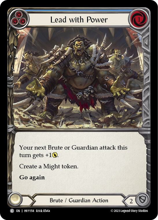 Lead with Power (Blue) card image