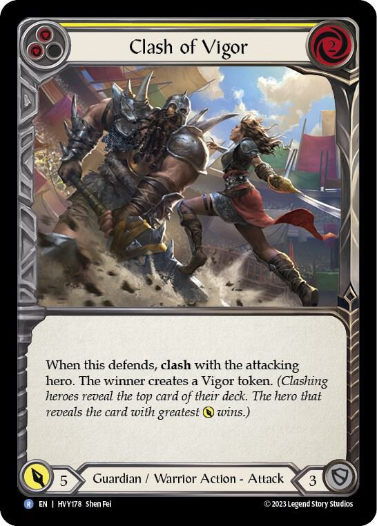 Clash of Vigor (Yellow) card image