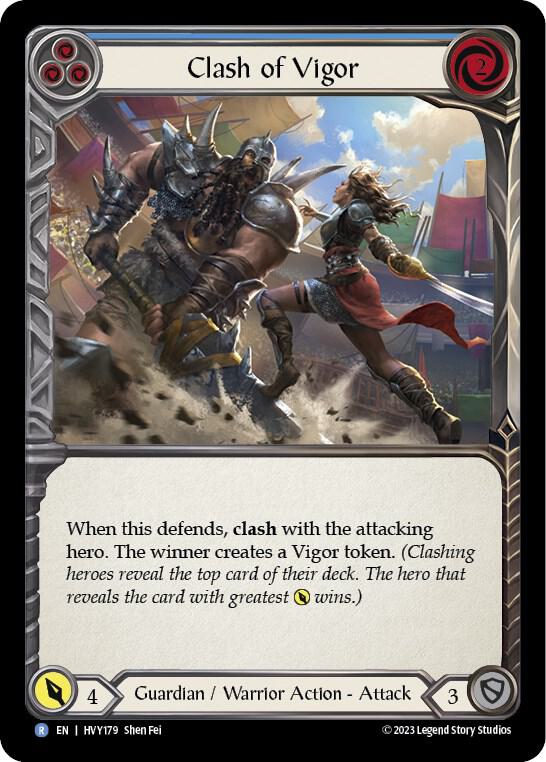 Clash of Vigor (Blue) card image