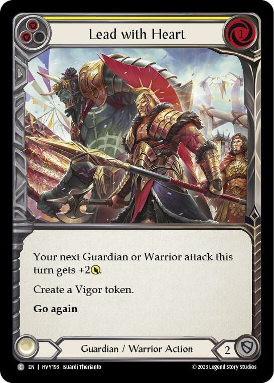 Lead with Heart (Yellow) card image