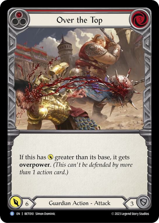 Over the Top (Red) card image