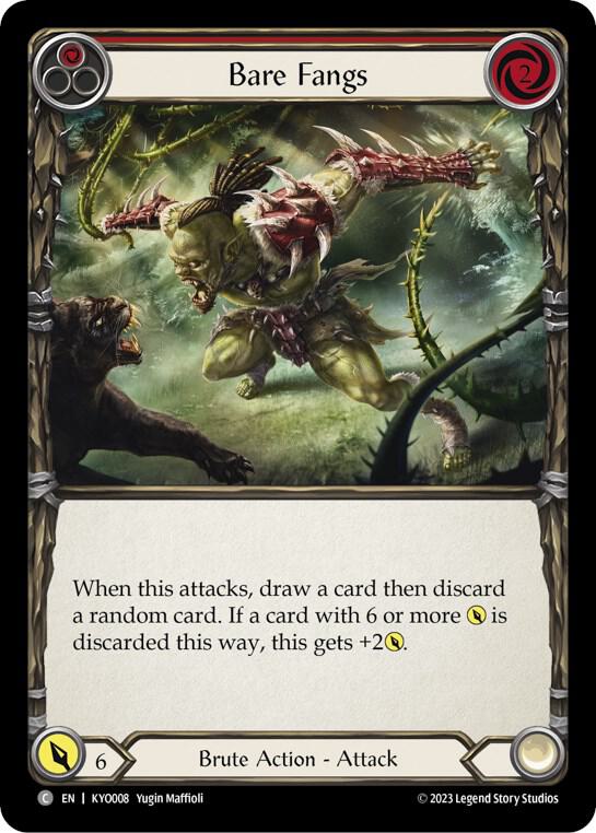 Bare Fangs (Red) card image