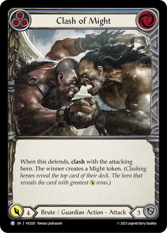 Clash of Might (Blue) card image