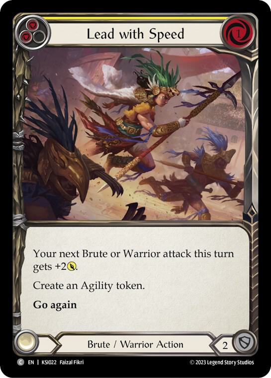 Lead with Speed (Yellow) card image