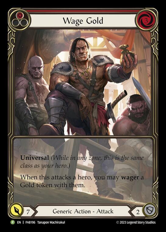 Wage Gold (Red) - FAB196 card image