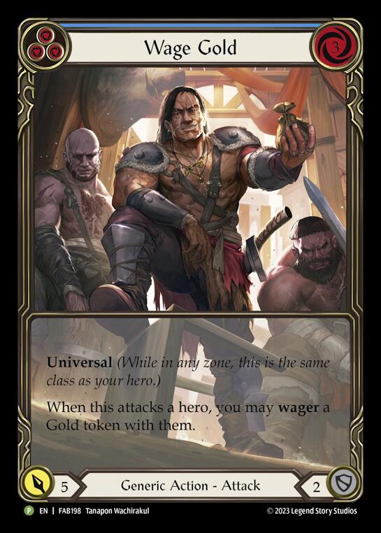 Wage Gold (Blue) - FAB198 card image