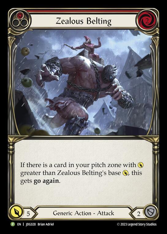 Zealous Belting (Red) - JDG028 card image