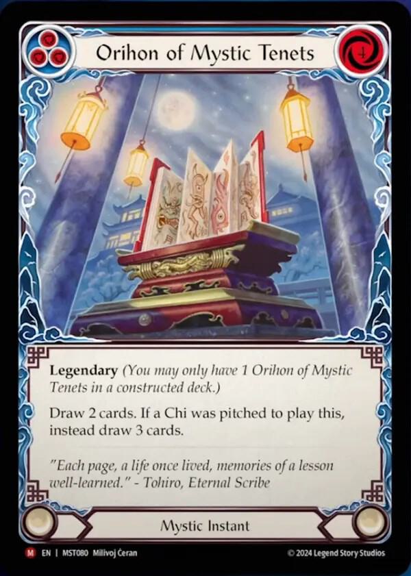 Orihon of Mystic Tenets card image