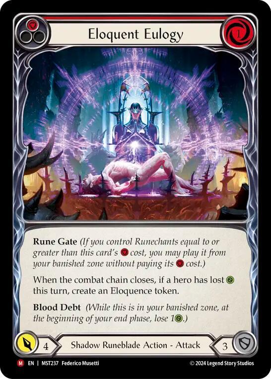 Eloquent Eulogy card image