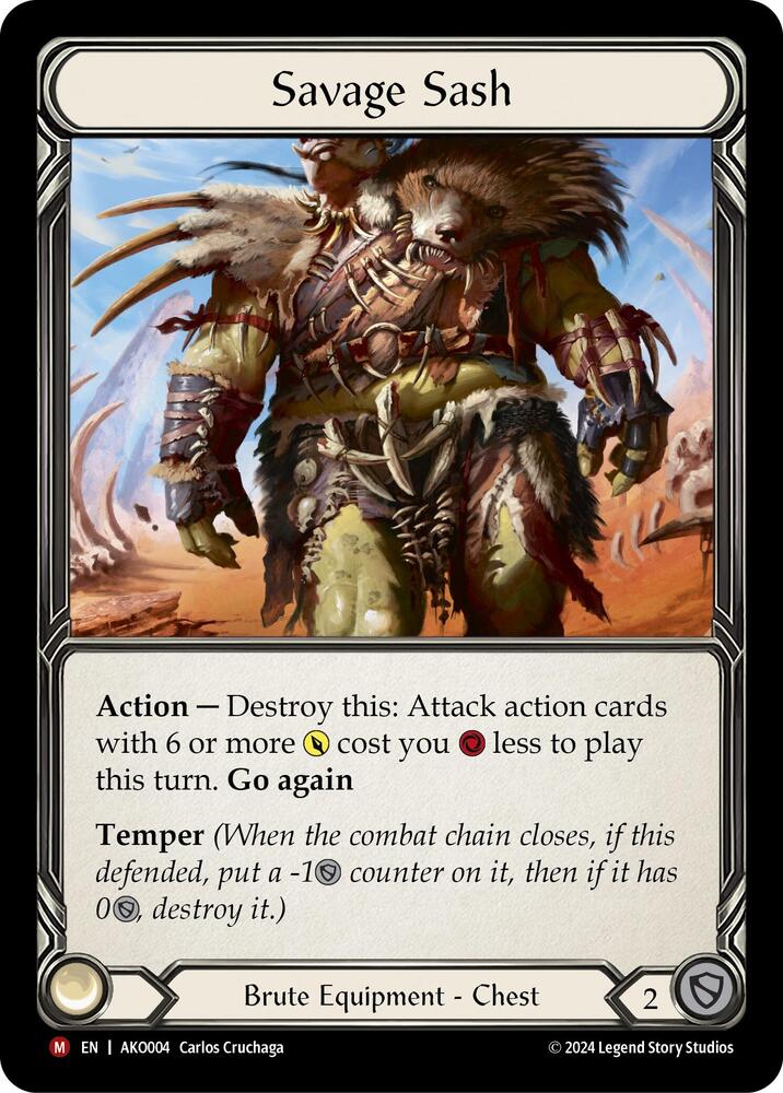Savage Sash card image