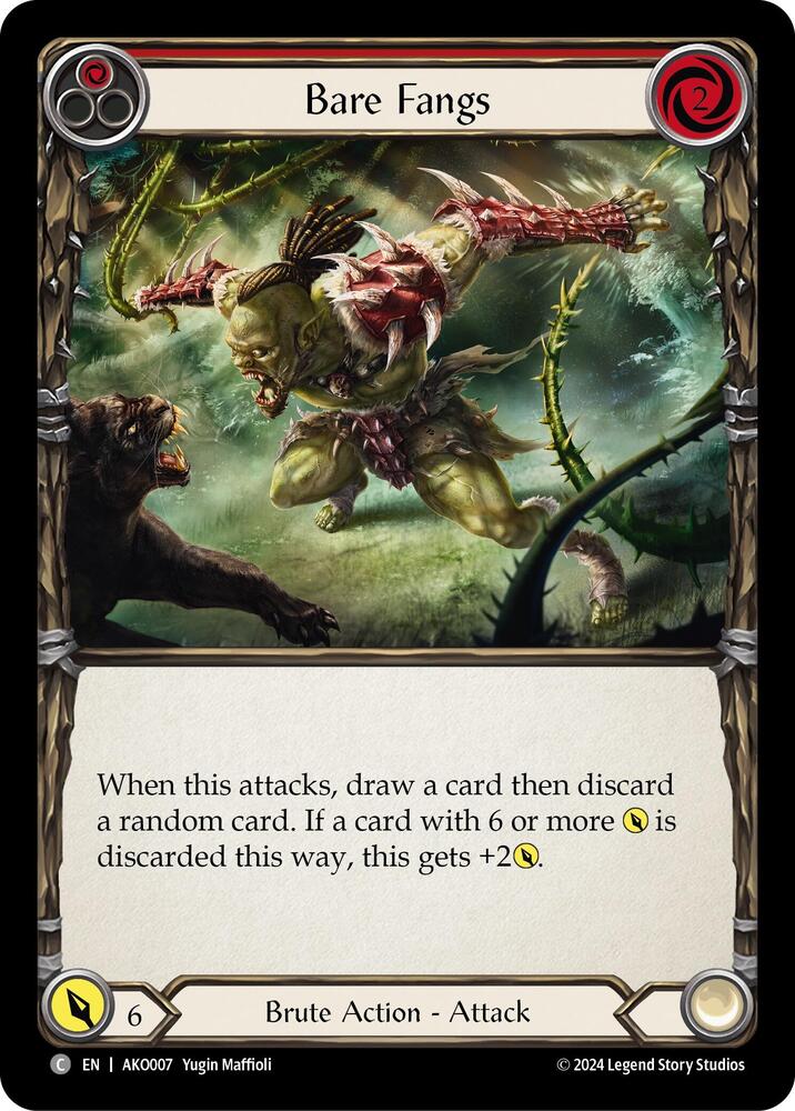 Bare Fangs (Red) card image