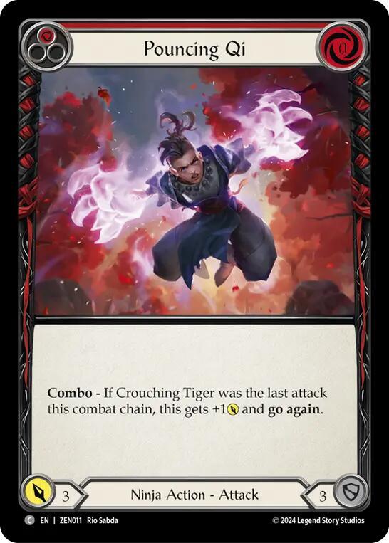 Pouncing Qi (Red) card image