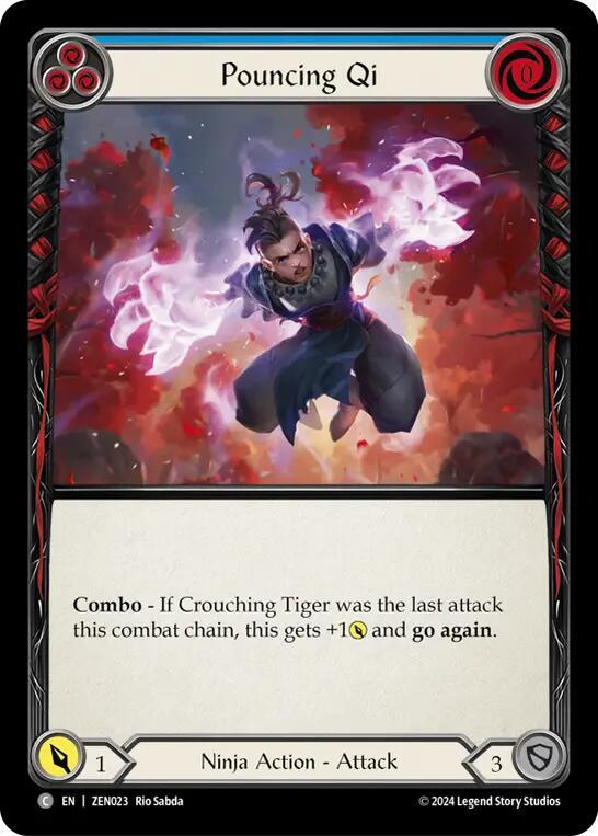 Pouncing Qi (Blue) card image