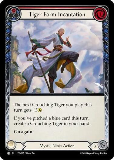 Tiger Form Incantation (Red) card image