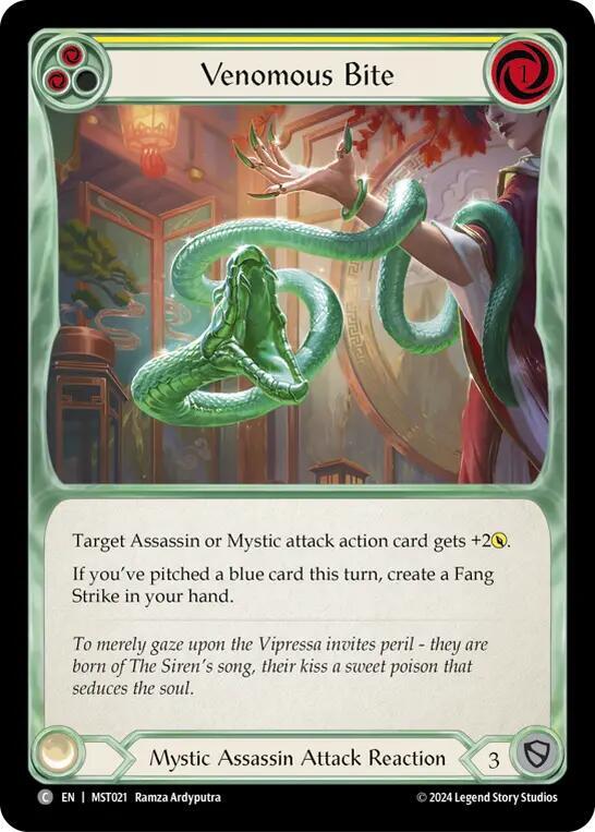 Venomous Bite (Yellow) card image