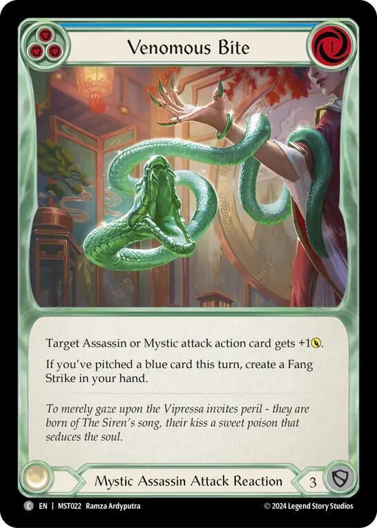 Venomous Bite (Blue) card image