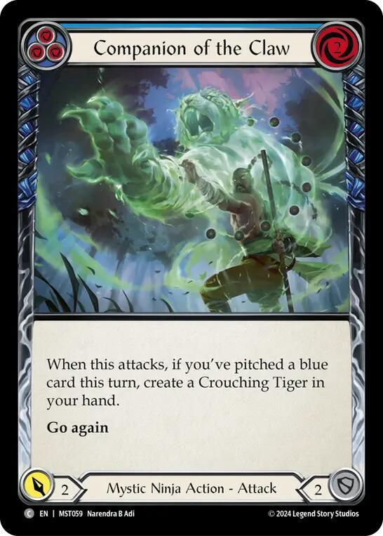 Companion of the Claw (Blue) card image