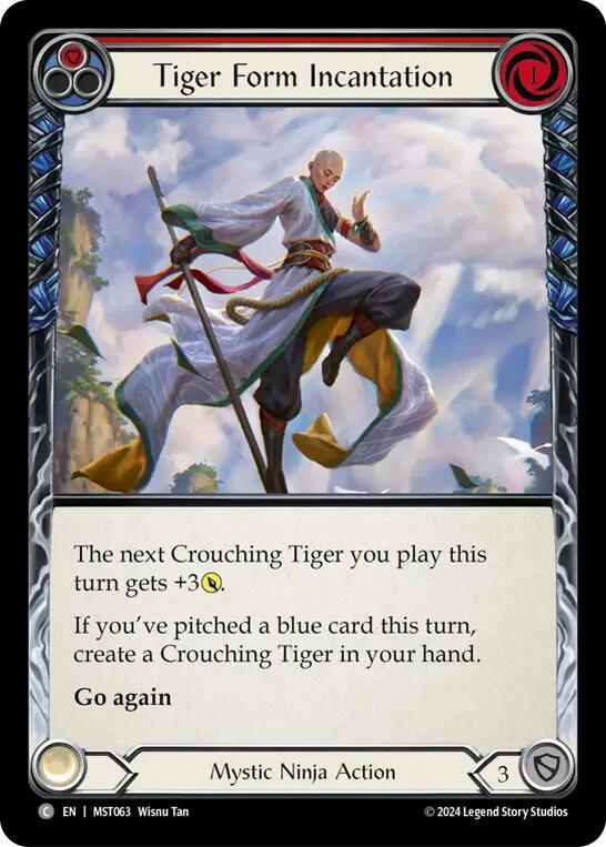 Tiger Form Incantation (Red) card image