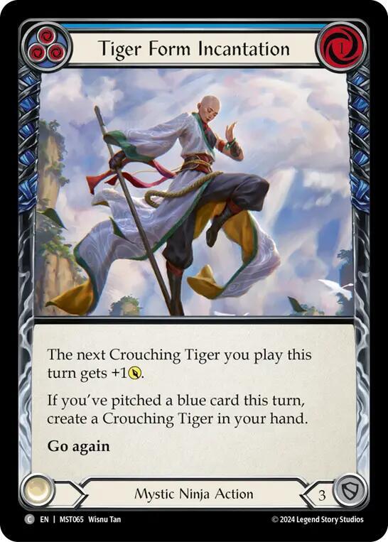 Tiger Form Incantation (Blue) card image