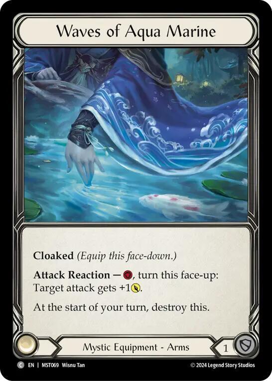 Waves of Aqua Marine card image