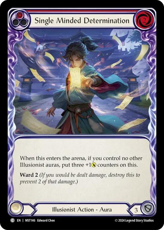 Single Minded Determination (Red) card image