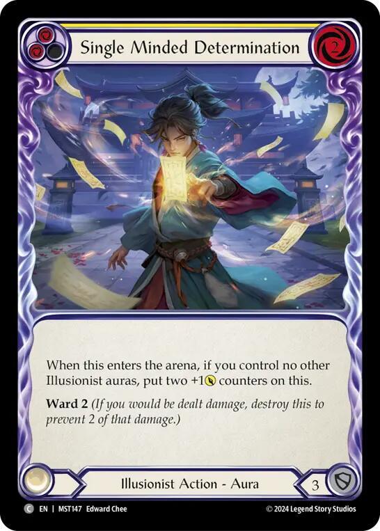 Single Minded Determination (Yellow) card image