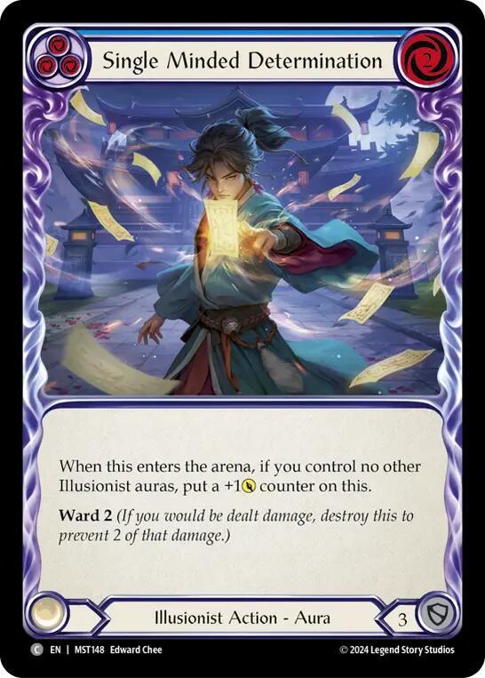 Single Minded Determination (Blue) card image