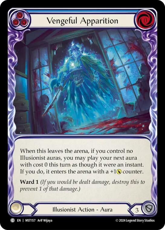 Vengeful Apparition (Blue) card image