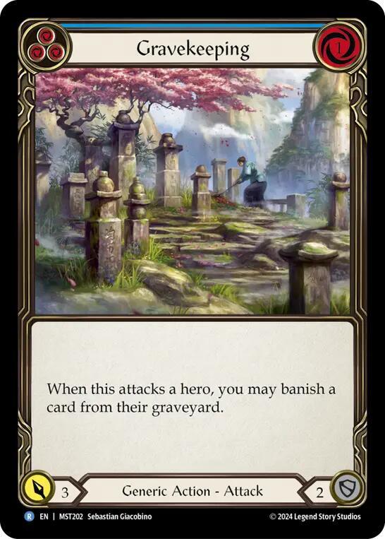 Gravekeeping (Blue) card image